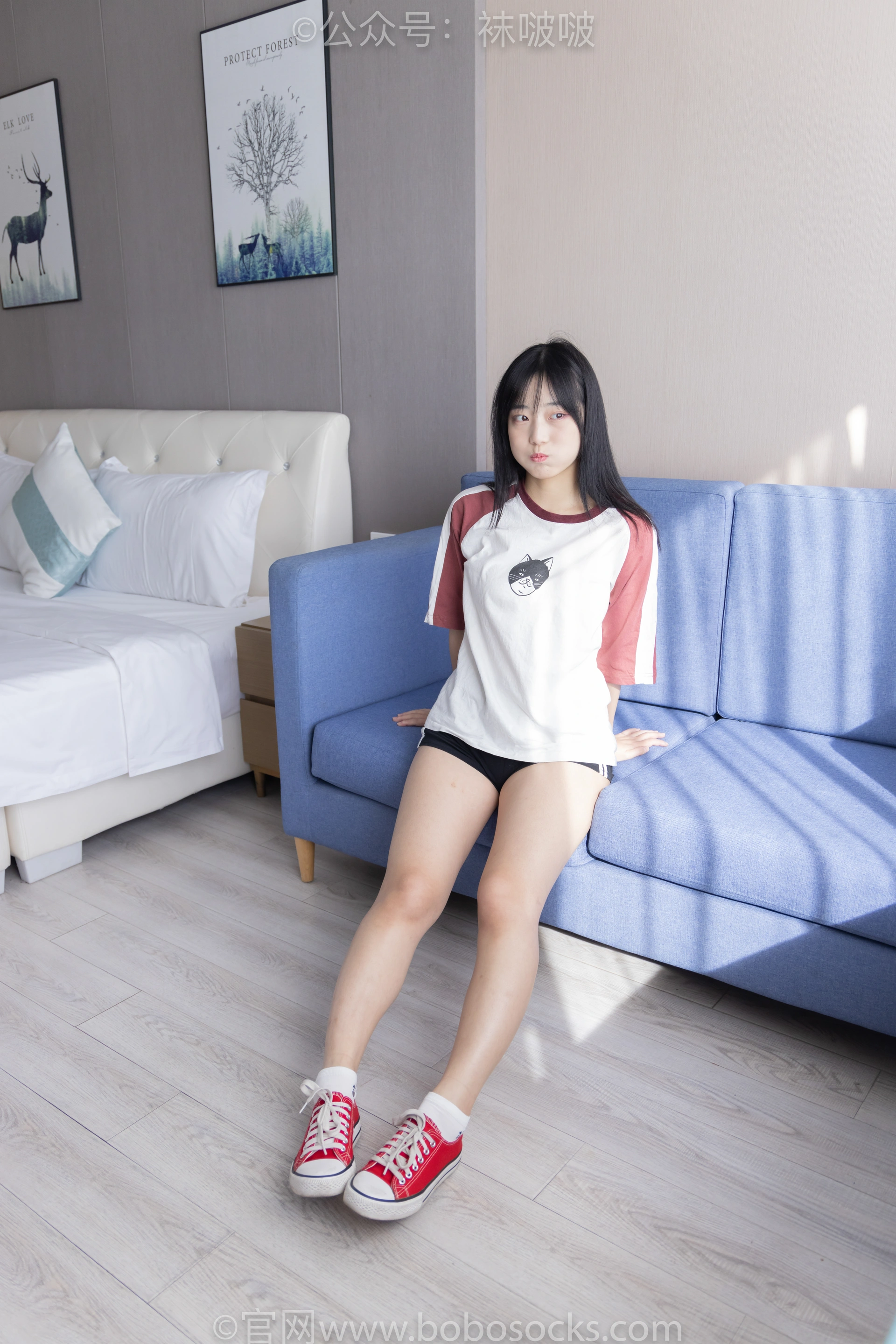 [BoBoSocks袜啵啵]NO.036 菠萝-帆布鞋、白棉袜、裸足 0