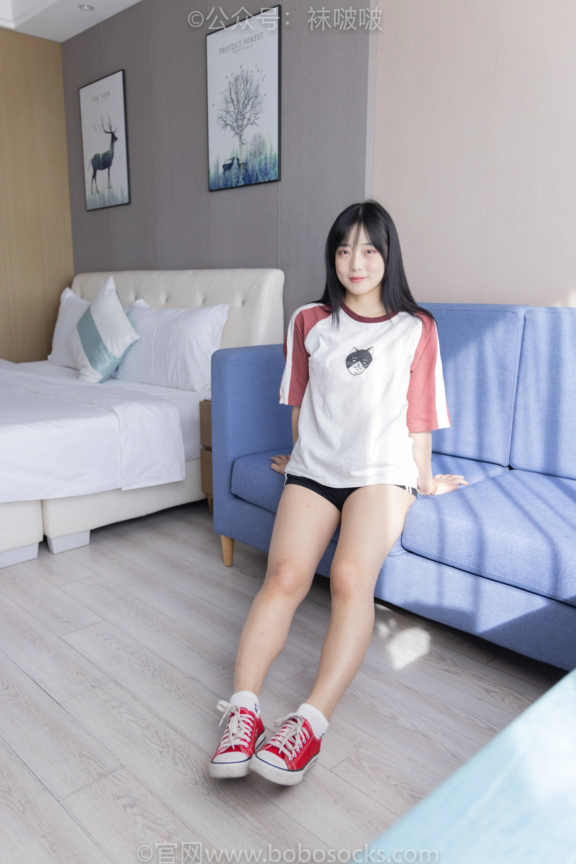 [BoBoSocks袜啵啵]NO.036 菠萝-帆布鞋、白棉袜、裸足 2