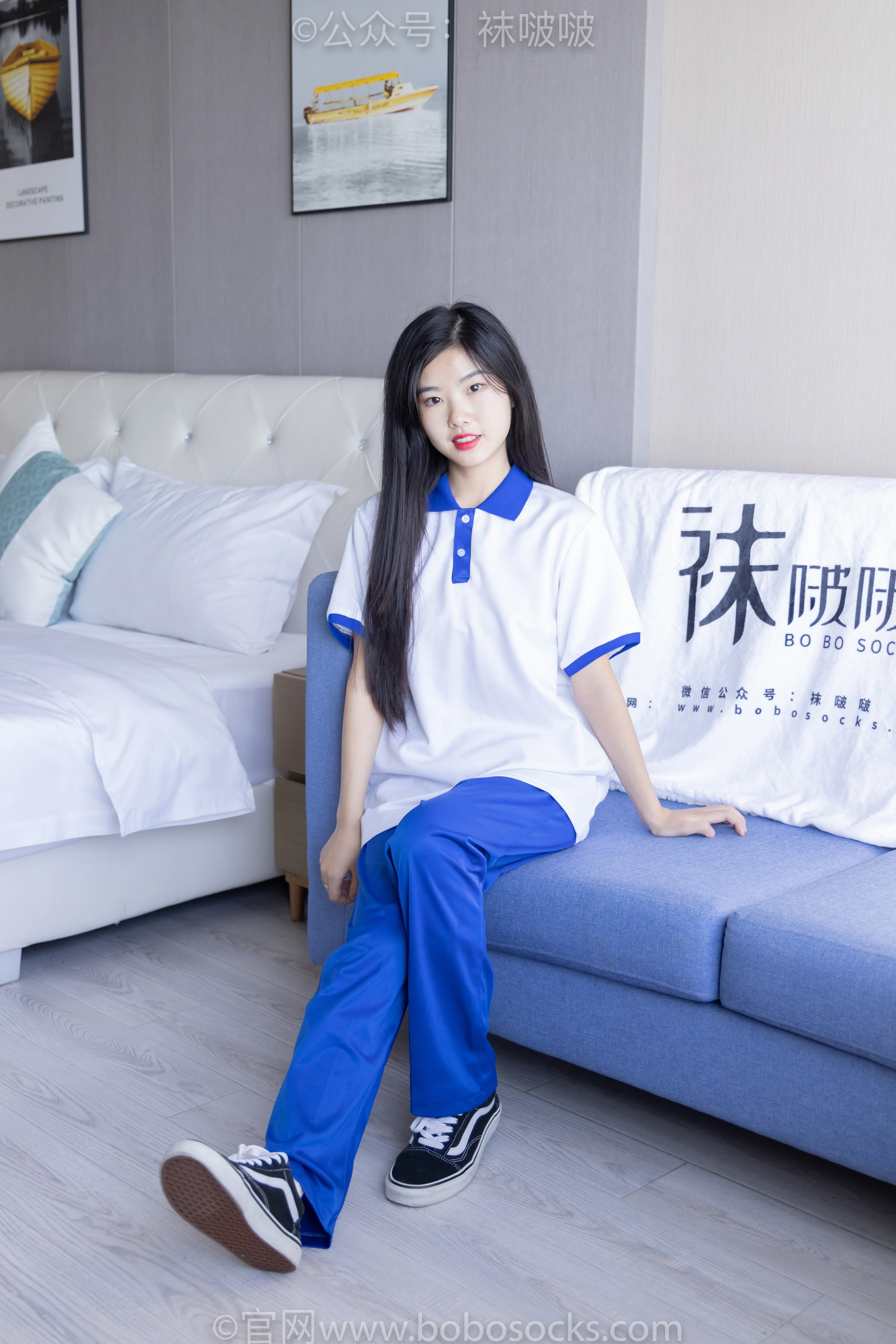 [BoBoSocks袜啵啵]NO.039 小奶熊-校服、vans帆布鞋、短白棉袜、裸足 2